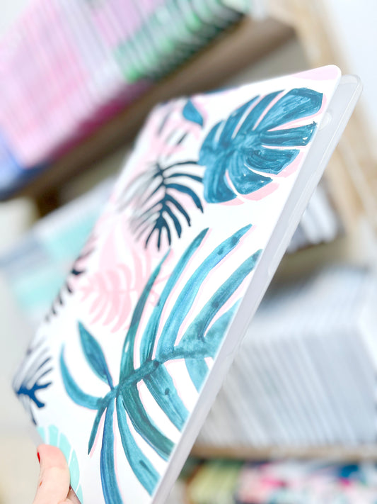 CARCASA MACBOOK® 13” PINK LEAVES