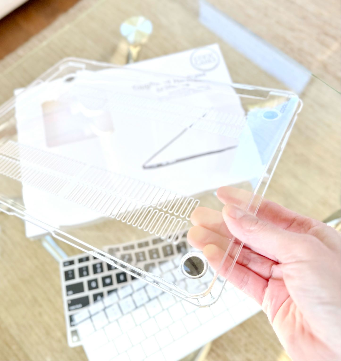 CARCASA MACBOOK 13” CASE TRANSPARENTE CRISTAL Original Cool Cases