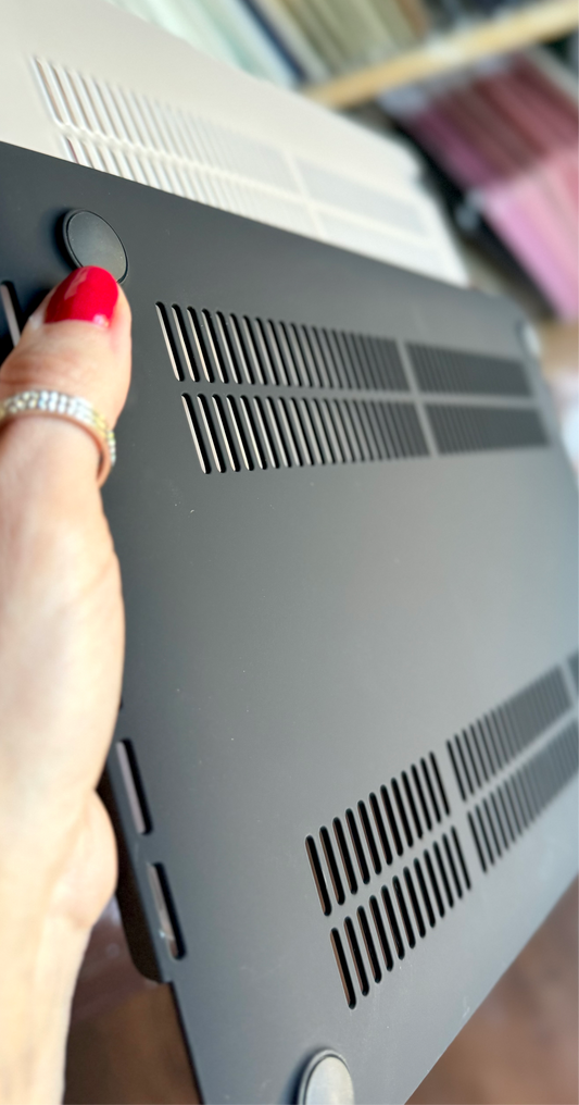 CARCASA MACBOOK® 13” CASE GLITTER BRILLANTINA ROSA