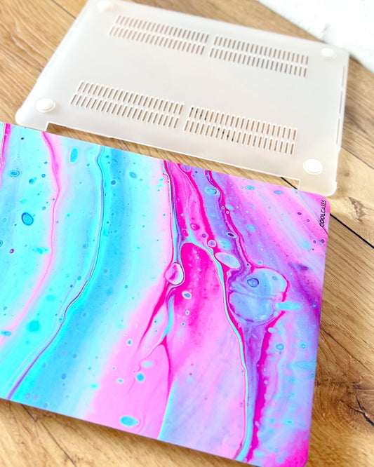 SET ÓLEO VIOLETA/CELESTE CASE + PROT. TECLADO