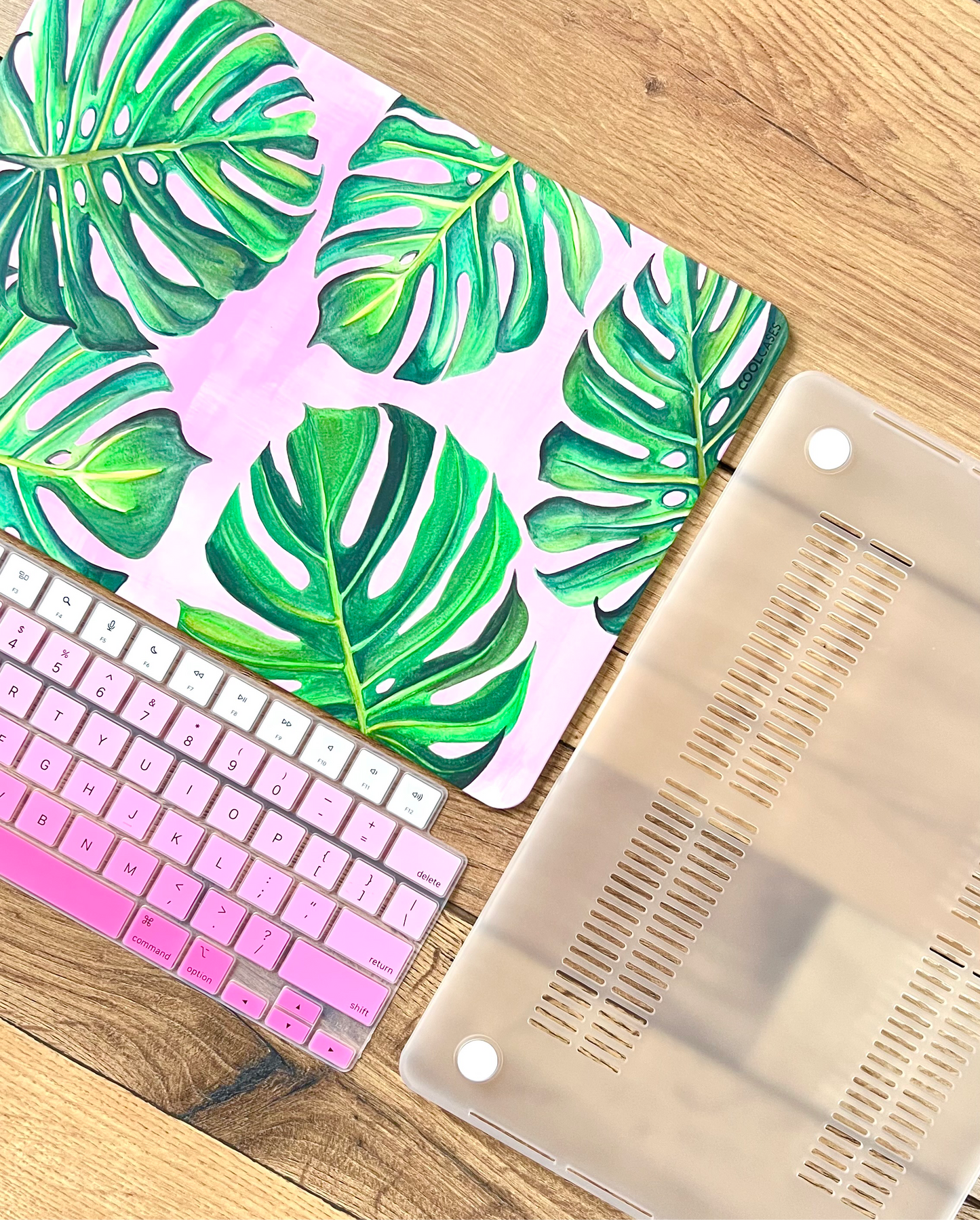 CARCASA MACBOOK® CASE 13” HOJAS VERDES
