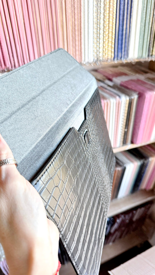 SOBRE ESTUCHE FAUX CROC GRANDE