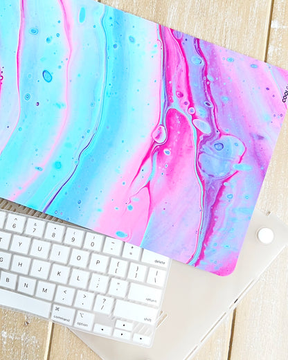 SET ÓLEO VIOLETA/CELESTE CASE + PROT. TECLADO